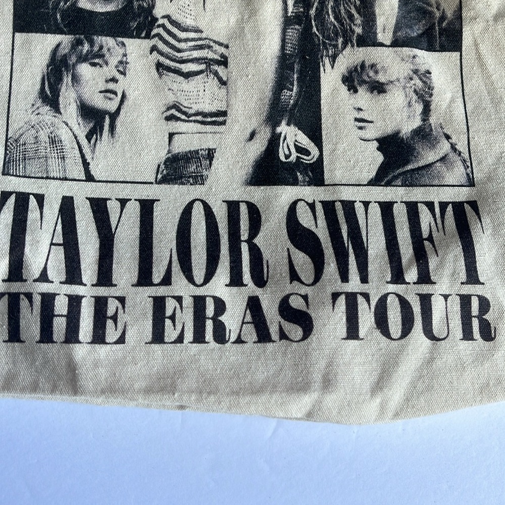 Taylor Swift Tote Bag The Eras Tour Cotton Canvas Totebag - Picture 3 of 16